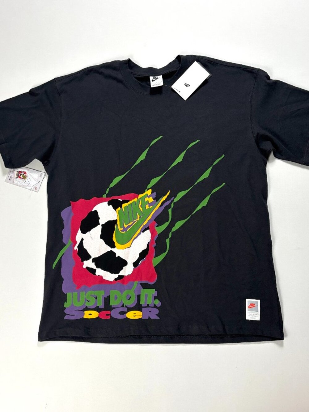 Nike Mens Archives 1994 Retro Reissued Soccer T Shirt Black Sz L NWT New